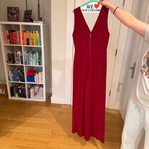 Alice + Olivia Red Jumpsuit
